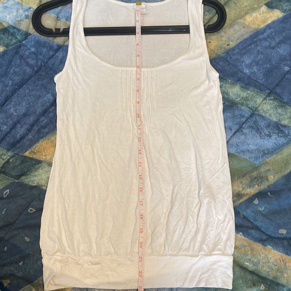 Camaieu Tank Top US Womens 6 White Worn but Good Condition - Picture 8 of 8